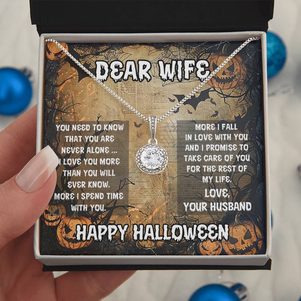 Dear Wife - Best Halloween Gift - Eternal Hope Necklace