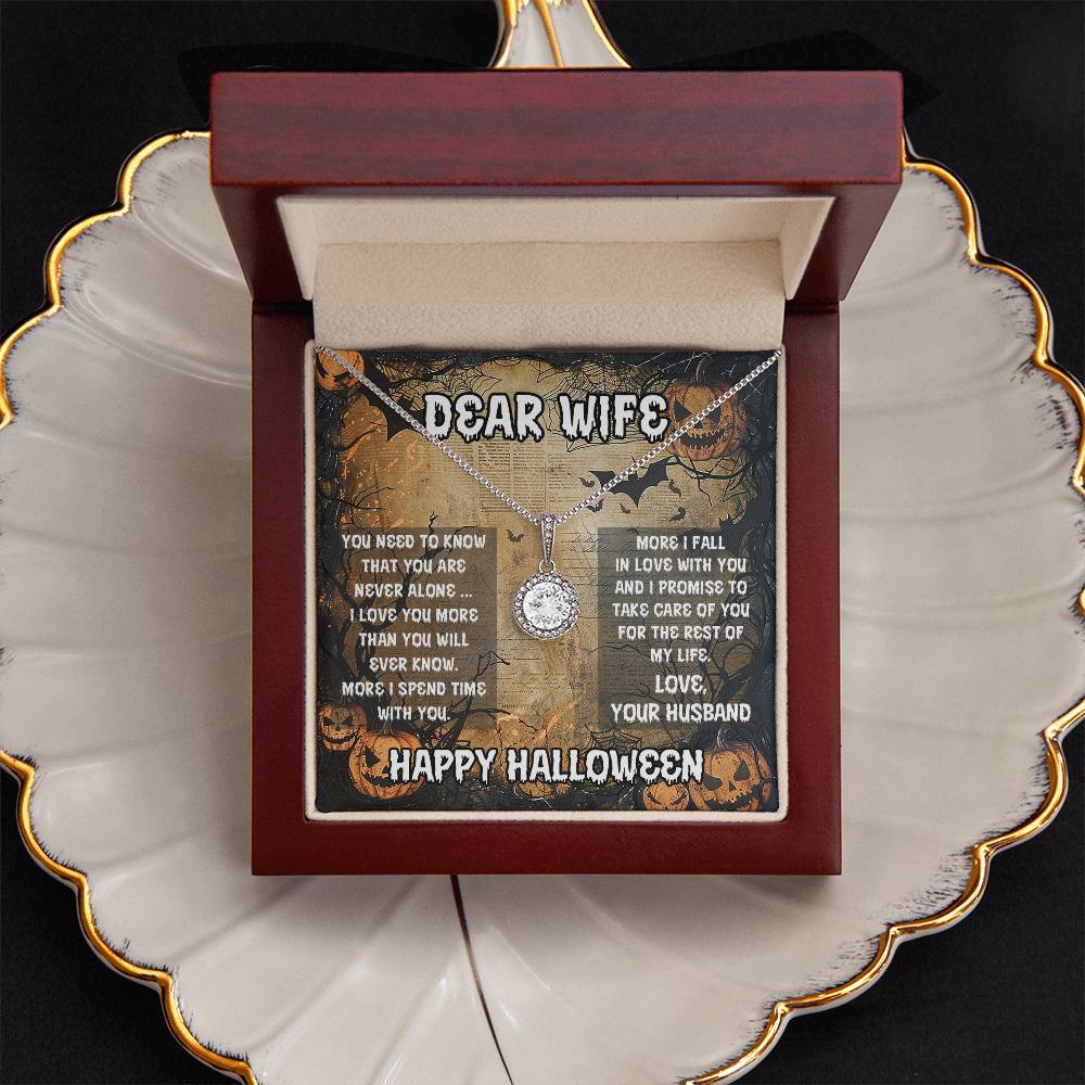 Dear Wife - Best Halloween Gift - Eternal Hope Necklace