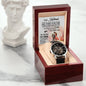 To My Husband - Best Anniversary Gift - Men's Openwork Watch