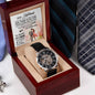 To My Husband - Best Anniversary Gift - Men's Openwork Watch