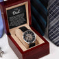 Father's Day Special Gift - Happy Father's Day - Men's Openwork Watch
