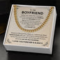 To My Boyfriend - Valentines gift - Cuban Link Chain