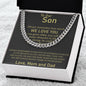 To Our Son - Cuban Link Chain