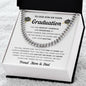 Perfect Graduation Gift - Congratulations - Cuban Link Chain