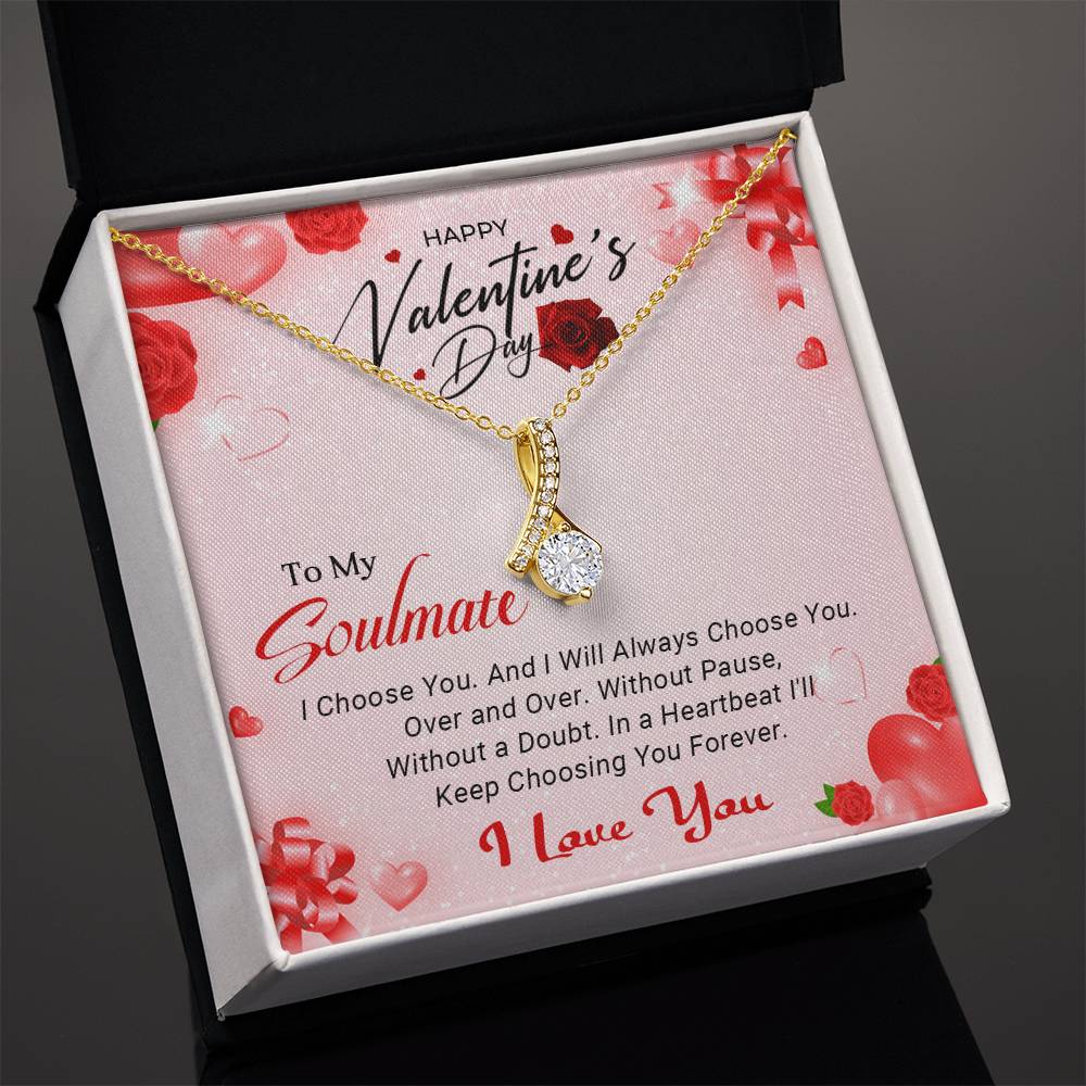 To My Soulmate - Best Gift For Valentine's Day - Alluring Beauty Necklace