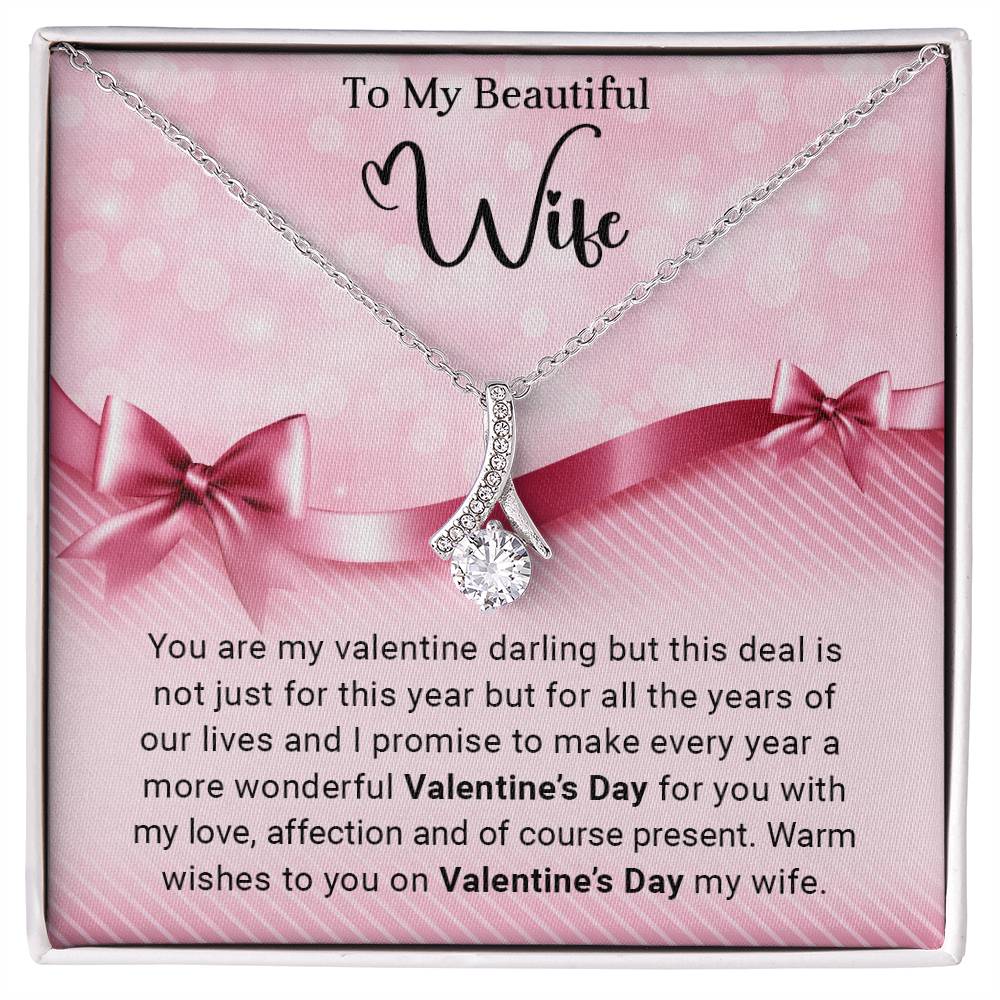 To My Wife - Valentines gift - Alluring Beauty Necklace