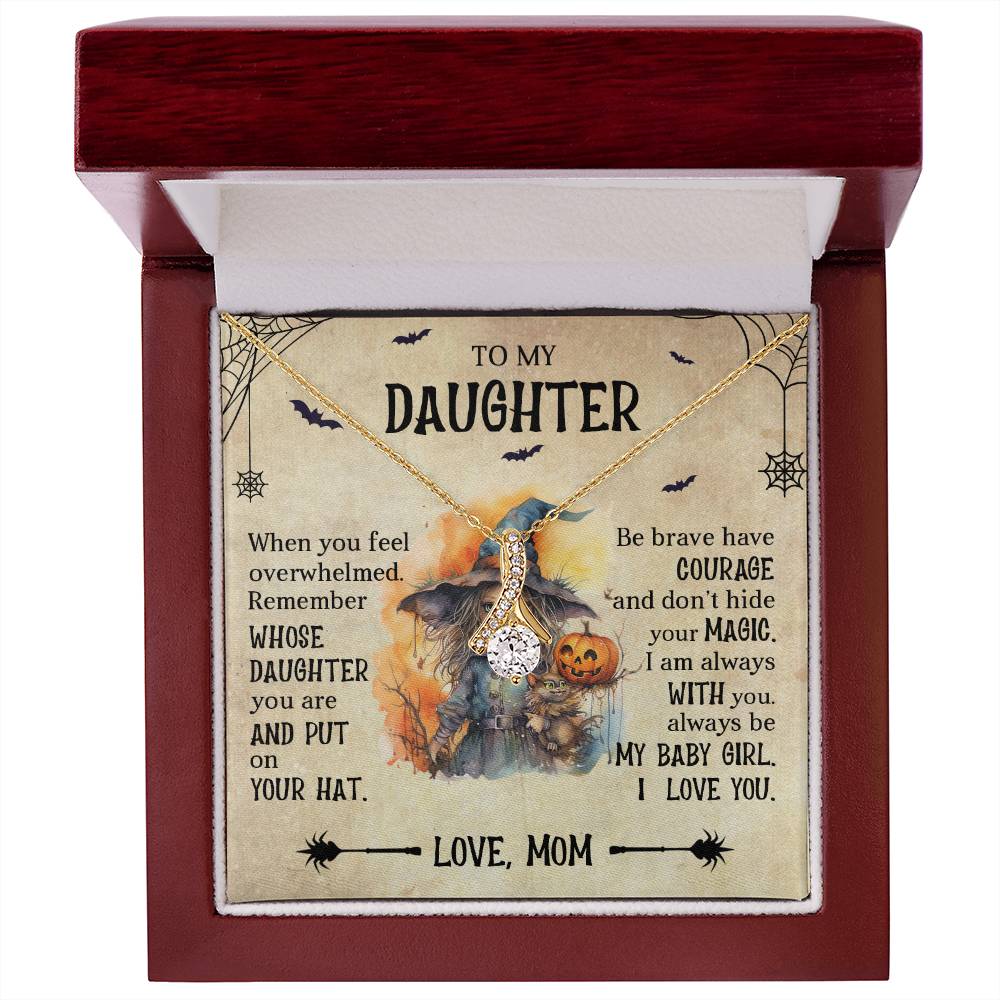 To My Daughter - Best Halloween Gift - Alluring Beauty Necklace