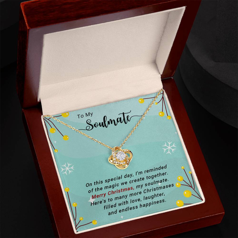 Soulmate - Filled with Love - Christmas gift - Love Knot Necklace