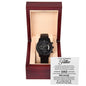 Father's Day Special Gift - Happy Father's Day - Black Chronograph Watch