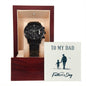 Father's Day Special Gift - Happy Father's Day - Black Chronograph Watch