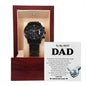 Father's Day Special Gift - Happy Father's Day - Black Chronograph Watch