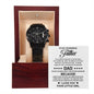 Father's Day Special Gift - Happy Father's Day - Black Chronograph Watch