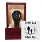 Father's Day Special Gift - Happy Father's Day - Black Chronograph Watch