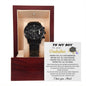 Perfect Graduation Gift - Congratulations - Black Chronograph Watch