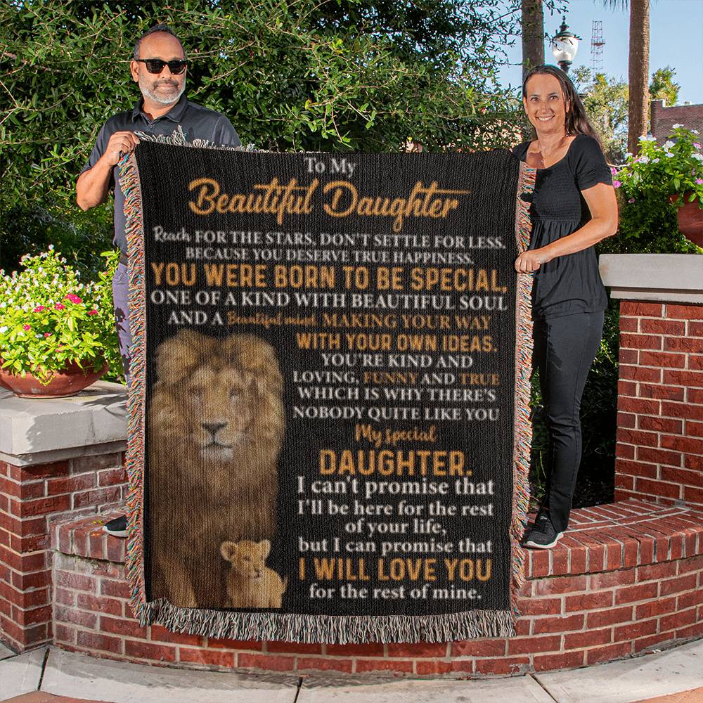 To My Daughter - Heirloom Woven Blanket
