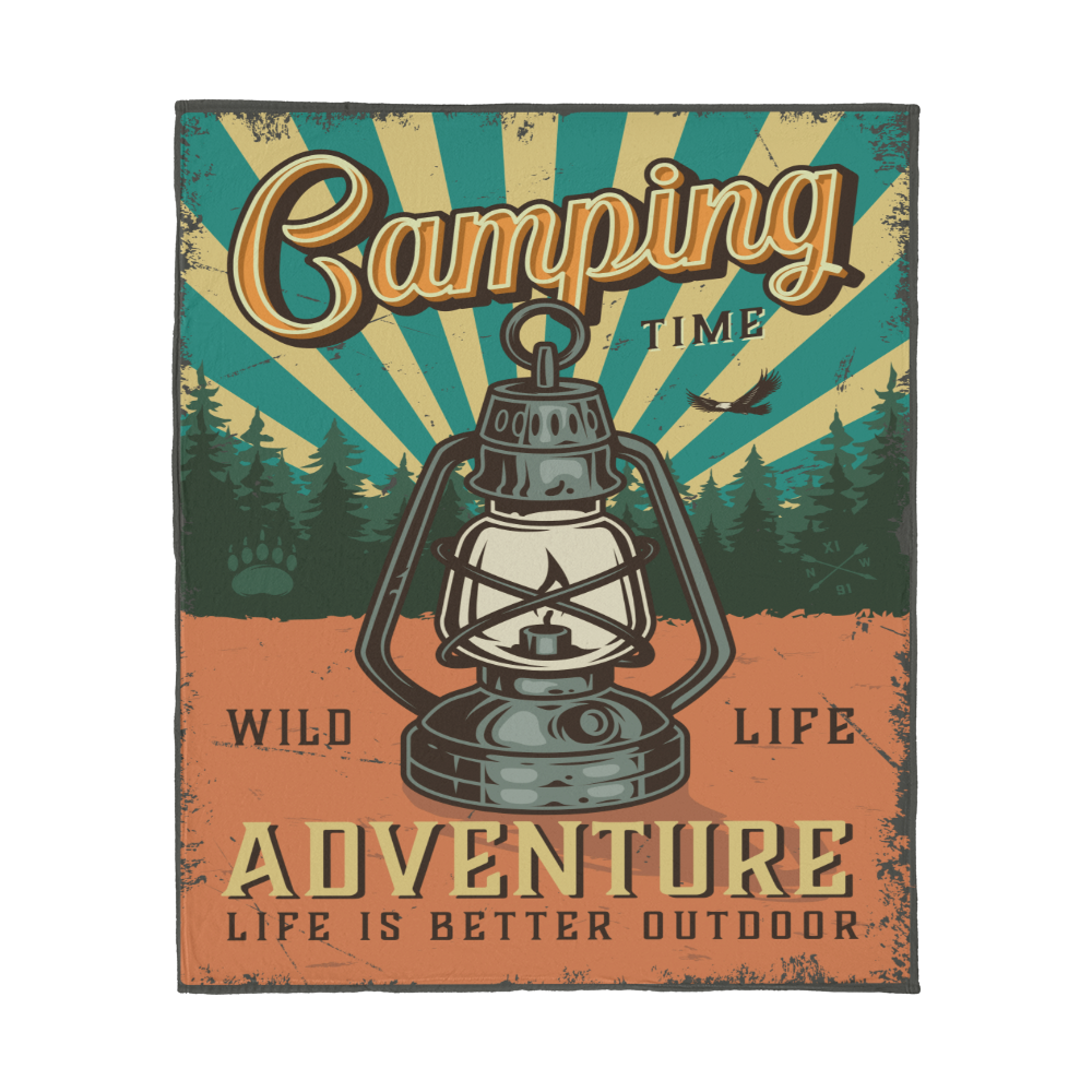 New Camping Blanket - Jersey Fleece Blanket