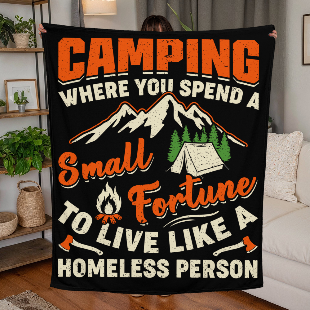 New Camping Blanket - Jersey Fleece Blanket