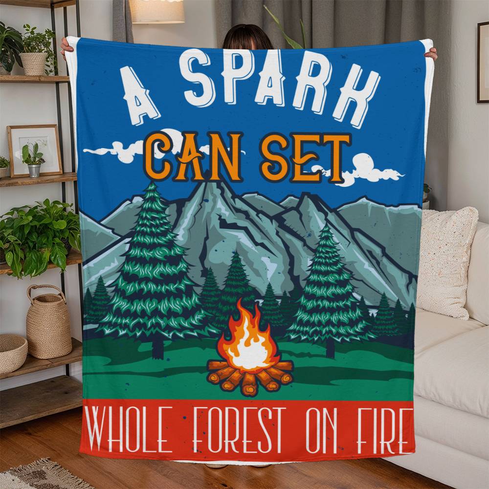 New Camping Blanket - Jersey Fleece Blanket
