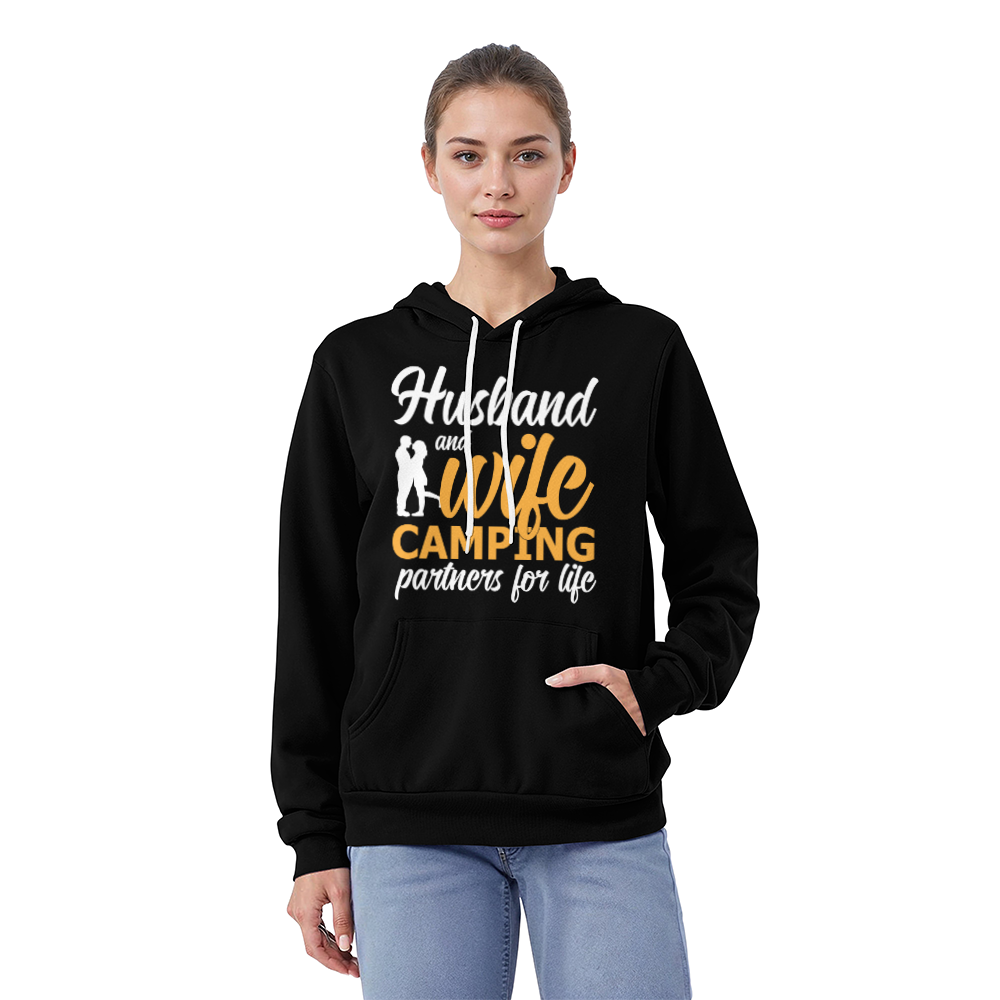 Husband & Wife Camping Partners for Life - Pullover Hoodie