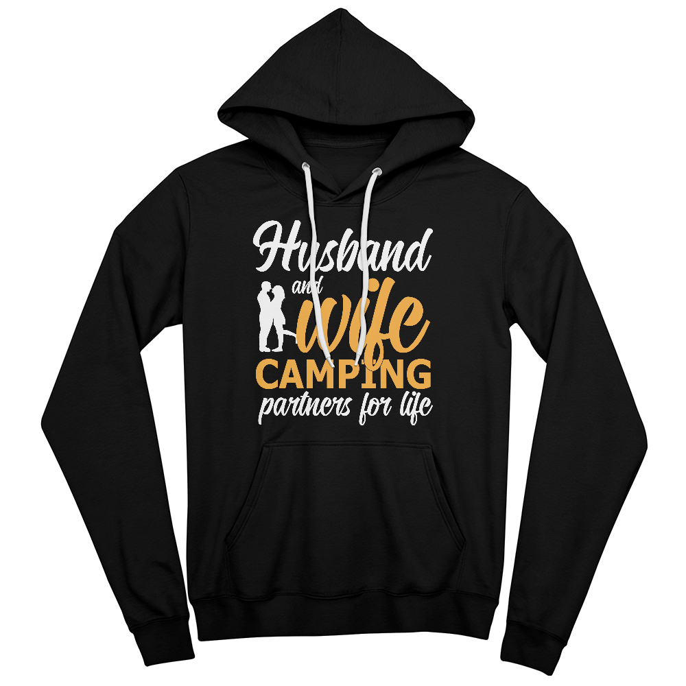 Husband & Wife Camping Partners for Life - Pullover Hoodie