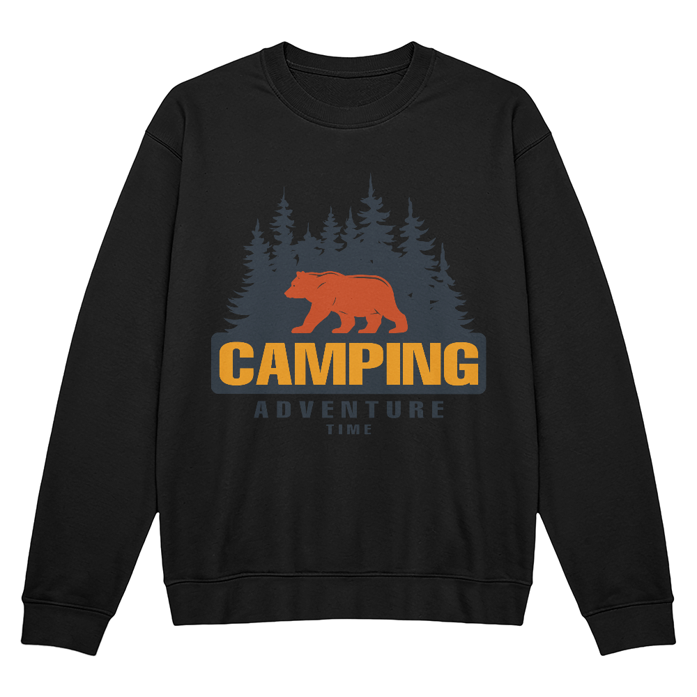 Camping Adventure Time - Crewneck Sweatshirt