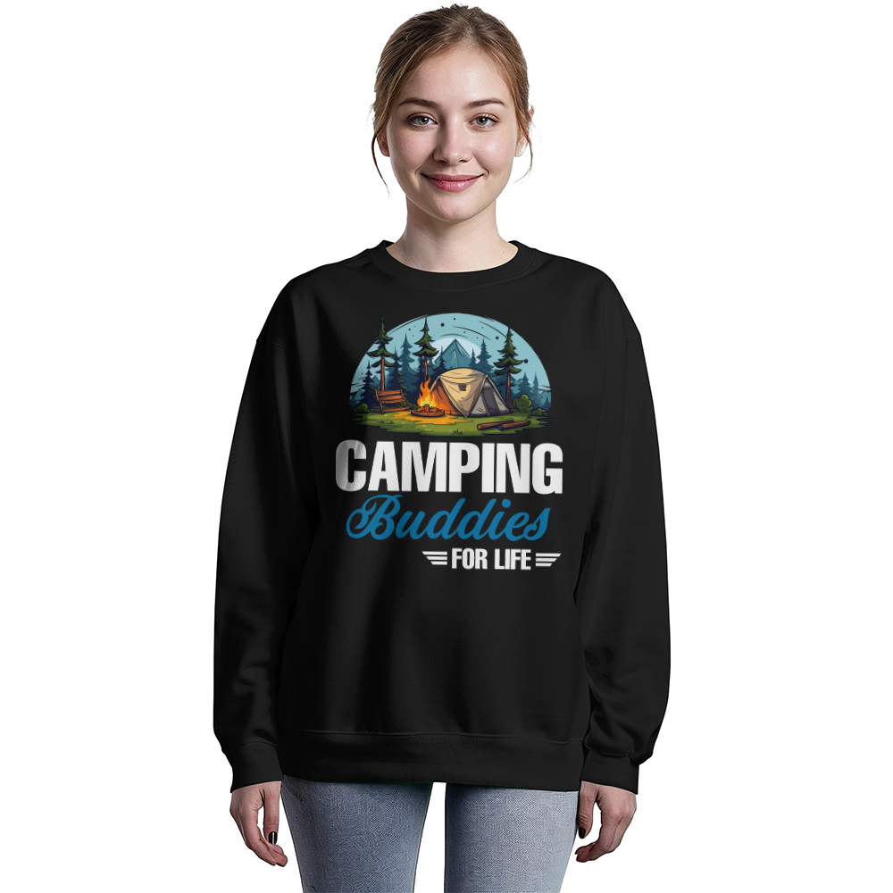 Camping Buddies for Life - Crewneck Sweatshirt