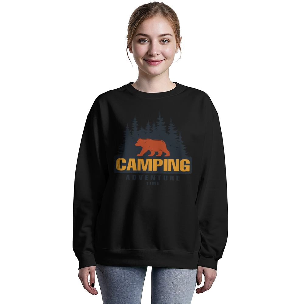 Camping Adventure Time - Crewneck Sweatshirt