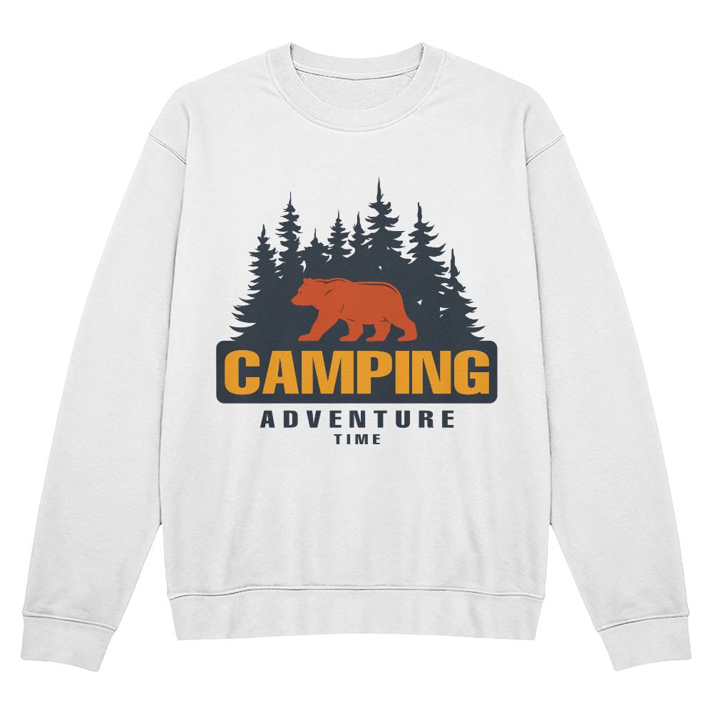 Camping Adventure Time - Crewneck Sweatshirt