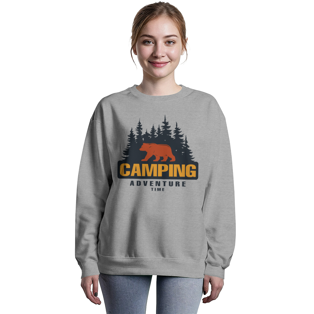 Camping Adventure Time - Crewneck Sweatshirt