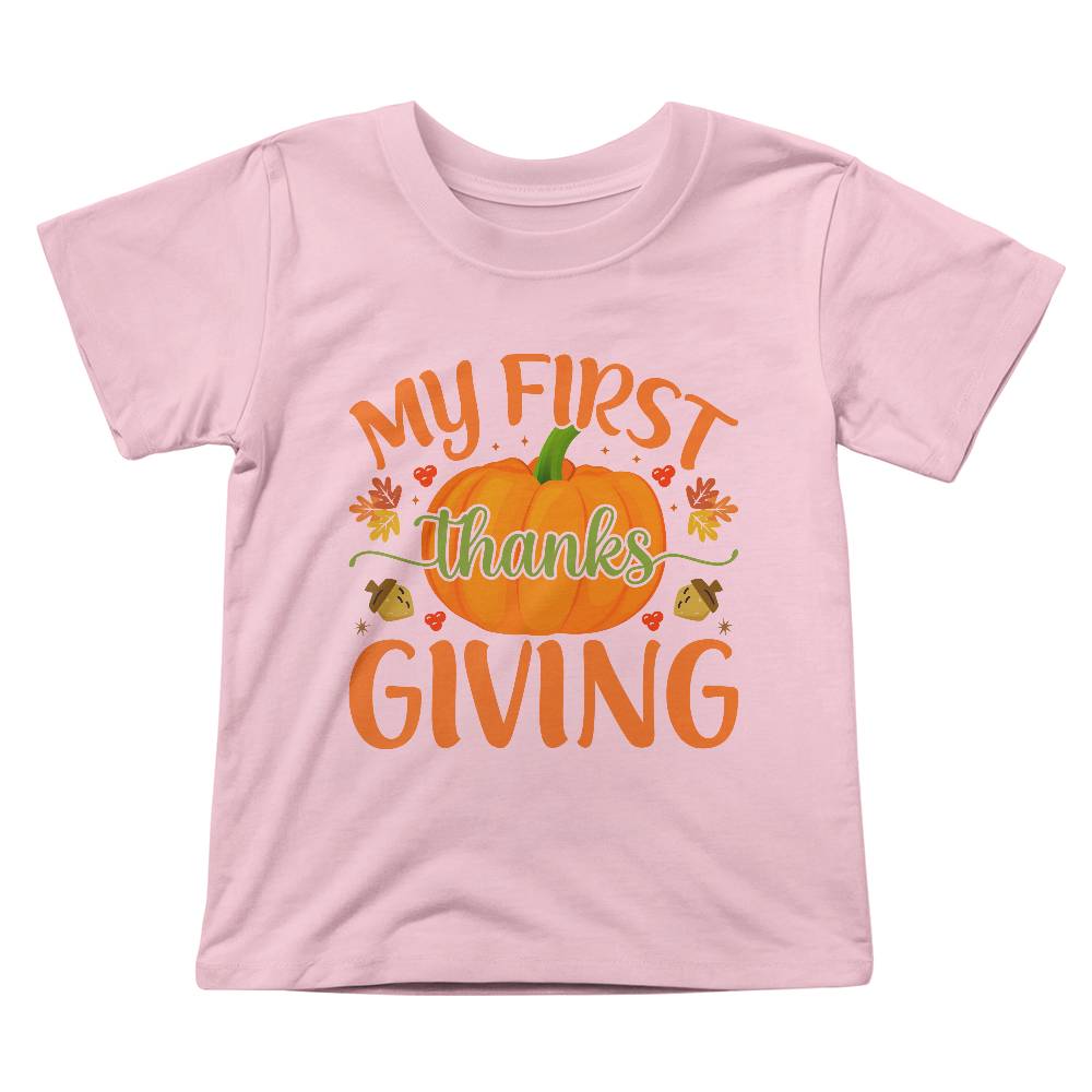 Perfect Thanksgiving Gift - Bella + Canvas 3001T Toddler Jersey Tee Front Print