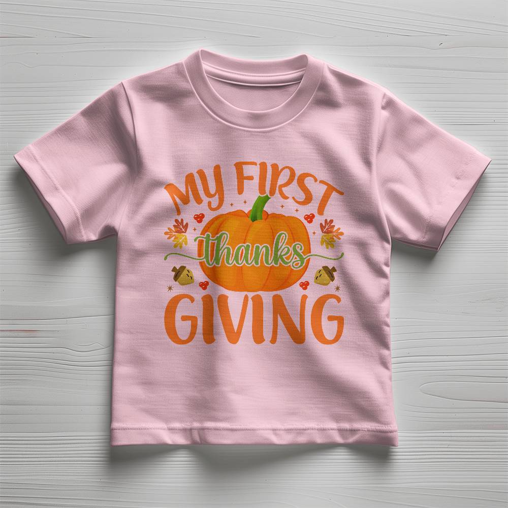 Perfect Thanksgiving Gift - Bella + Canvas 3001T Toddler Jersey Tee Front Print