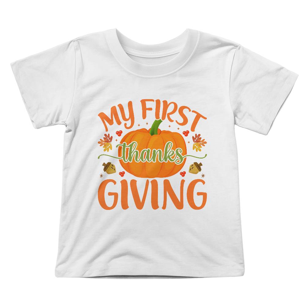 Perfect Thanksgiving Gift - Bella + Canvas 3001T Toddler Jersey Tee Front Print