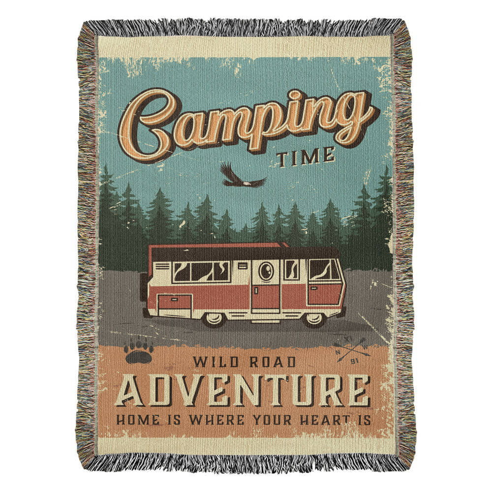 New Camping Blanket - Artwork Heirloom Woven Blanket