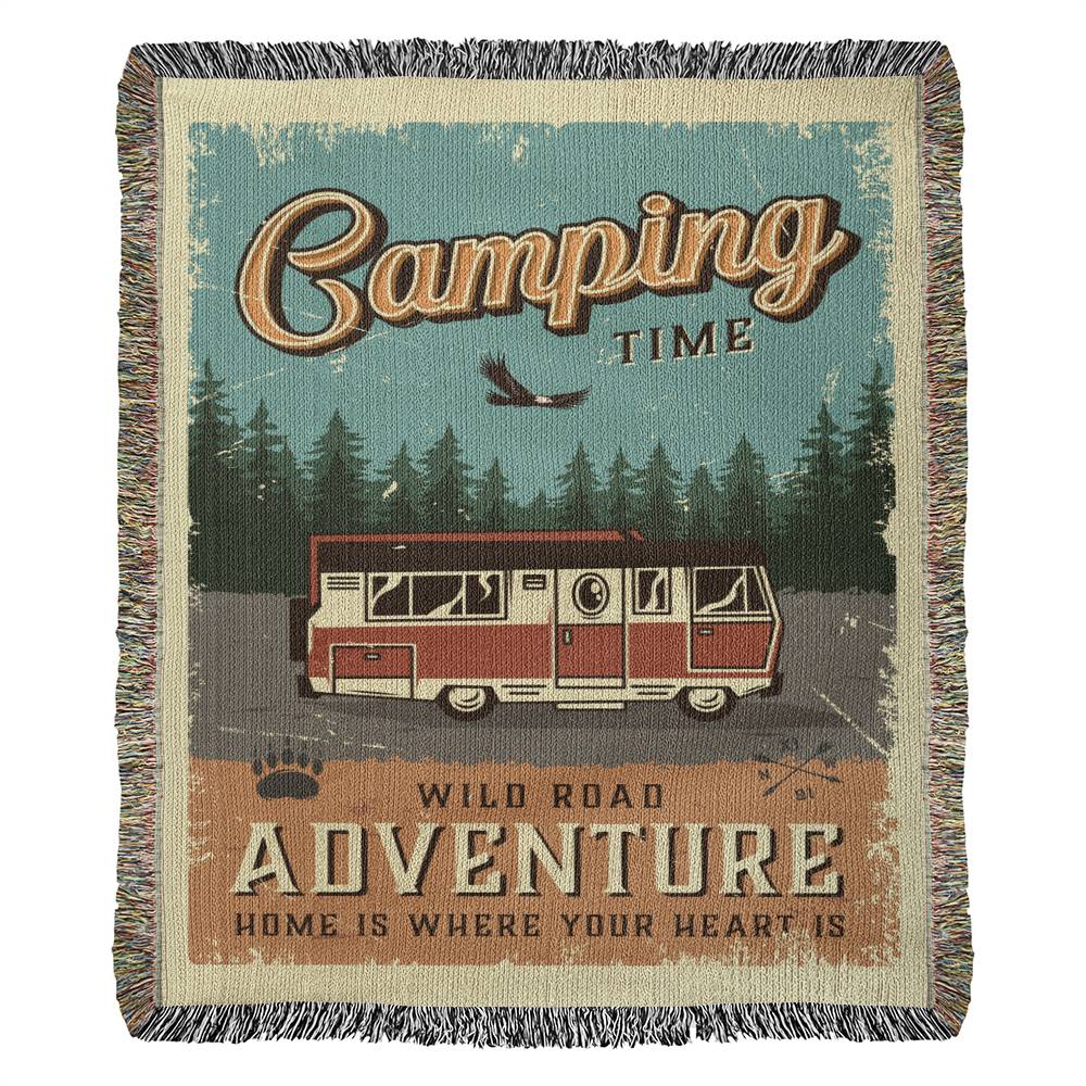 New Camping Blanket - Artwork Heirloom Woven Blanket