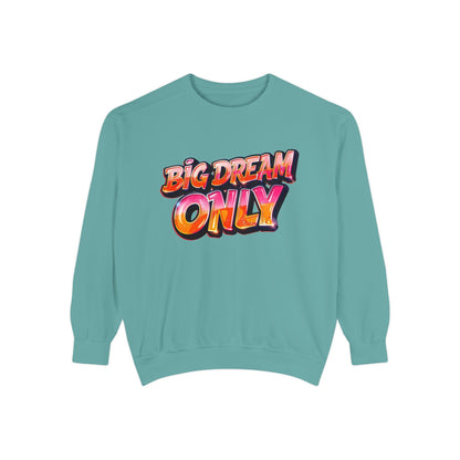 Big Dream Only Sweatshirt — Retro Graphic Crewneck for Dreamers