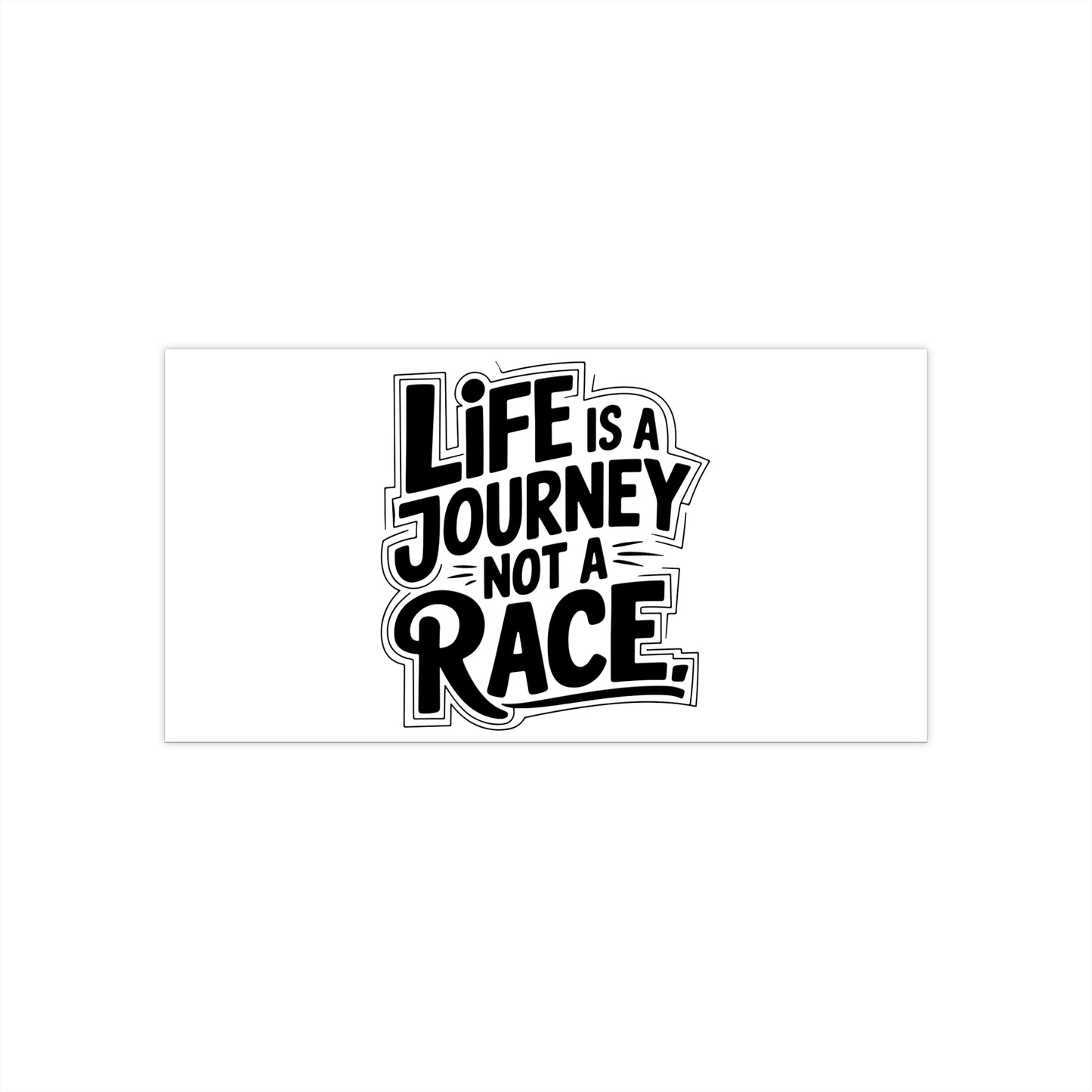 Life is Journey - Car Bumper Stickers - Car Accessories