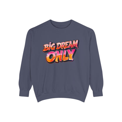 Big Dream Only Sweatshirt — Retro Graphic Crewneck for Dreamers
