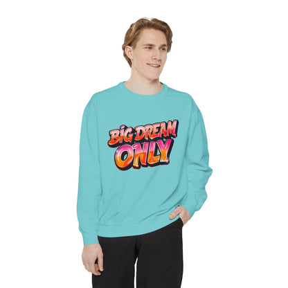Big Dream Only Sweatshirt — Retro Graphic Crewneck for Dreamers