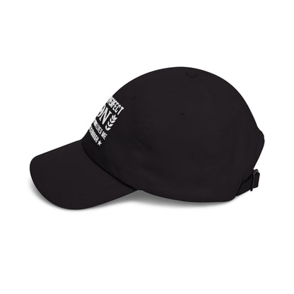Classic Dad Cap - "I'm Not A Perfect Son" Adjustable Embroidered Hat for Sons, Father’s Day Gift