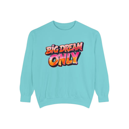 Big Dream Only Sweatshirt — Retro Graphic Crewneck for Dreamers