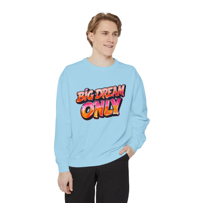 Big Dream Only Sweatshirt — Retro Graphic Crewneck for Dreamers
