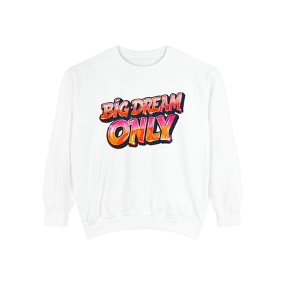 Big Dream Only Sweatshirt — Retro Graphic Crewneck for Dreamers