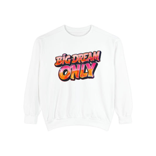 Big Dream Only Sweatshirt — Retro Graphic Crewneck for Dreamers