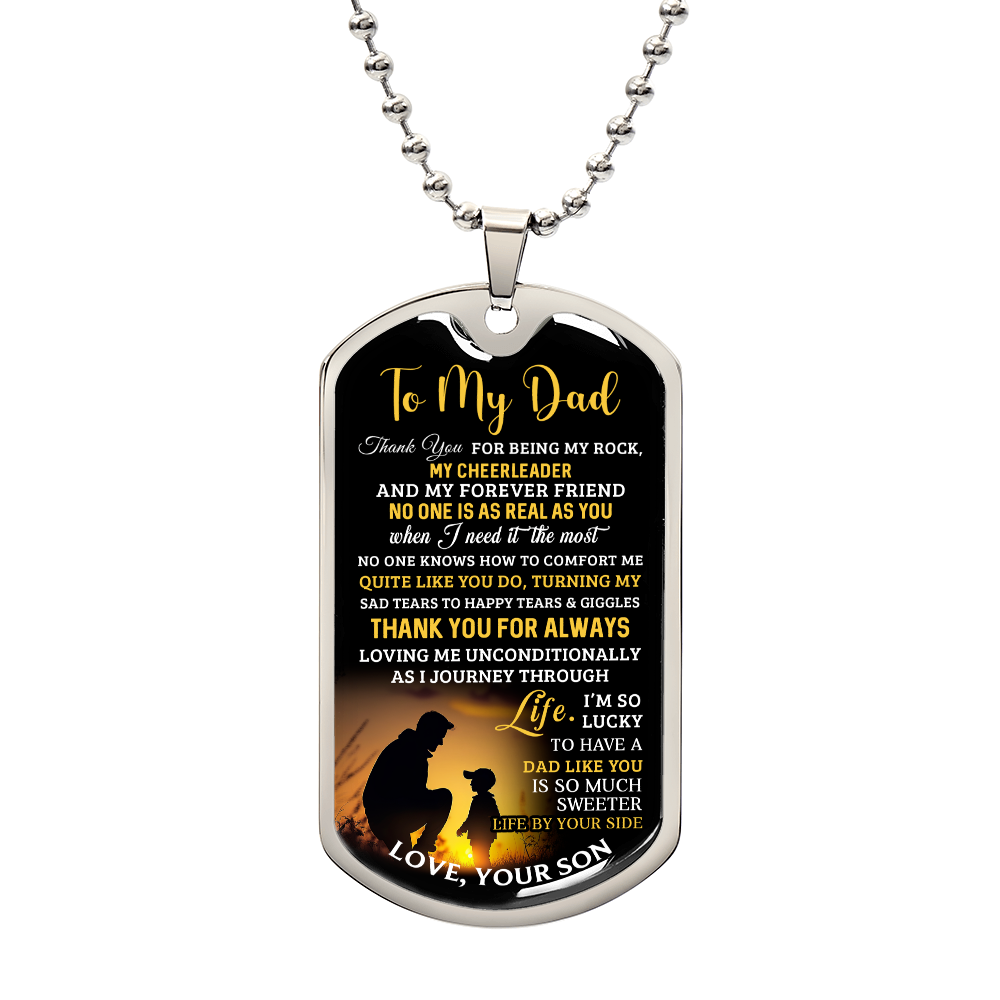 Father's Day Special Gift - Happy Father's Day - Dog Tag