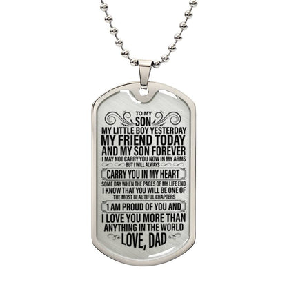 To My Son - Dog Tag