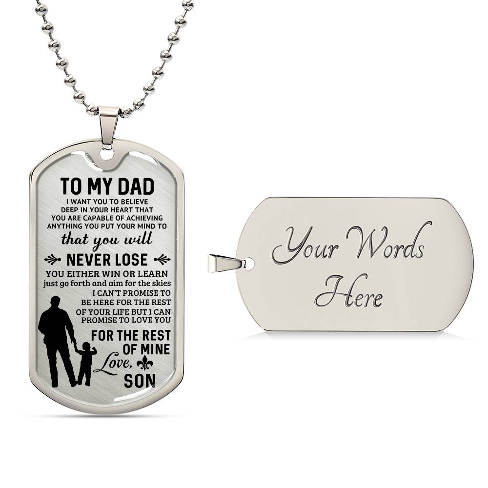 Father's Day Special Gift - Happy Father's Day - Dog Tag