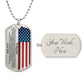 To My Son - 4th of July Gift - Dog Taq - USA Independence Day