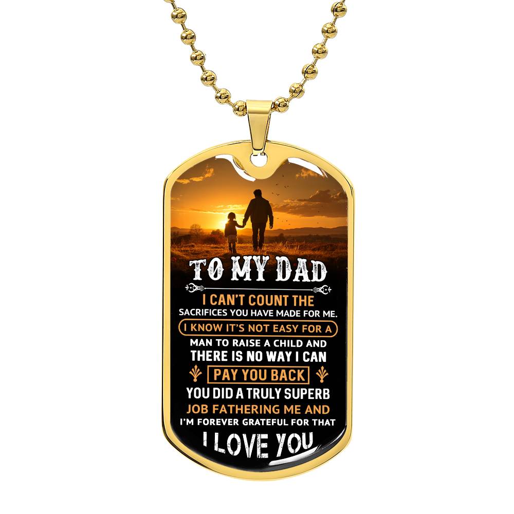 Father's Day Special Gift - Happy Father's Day - Dog Tag