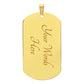 To My Man - Valentines gift - Dog Tag