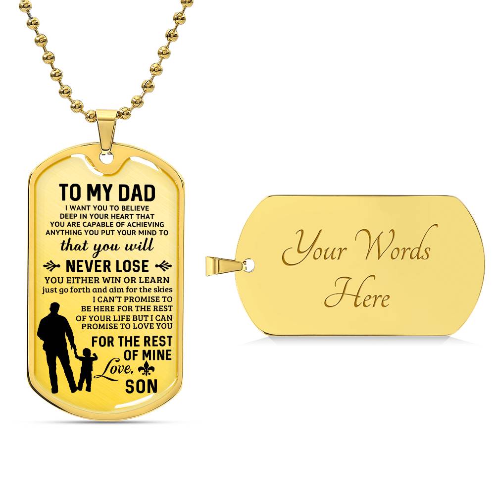 Father's Day Special Gift - Happy Father's Day - Dog Tag